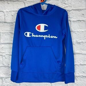 Champion authentic athleticwear drifit Longsleeve hoodie sz 5/6 boys